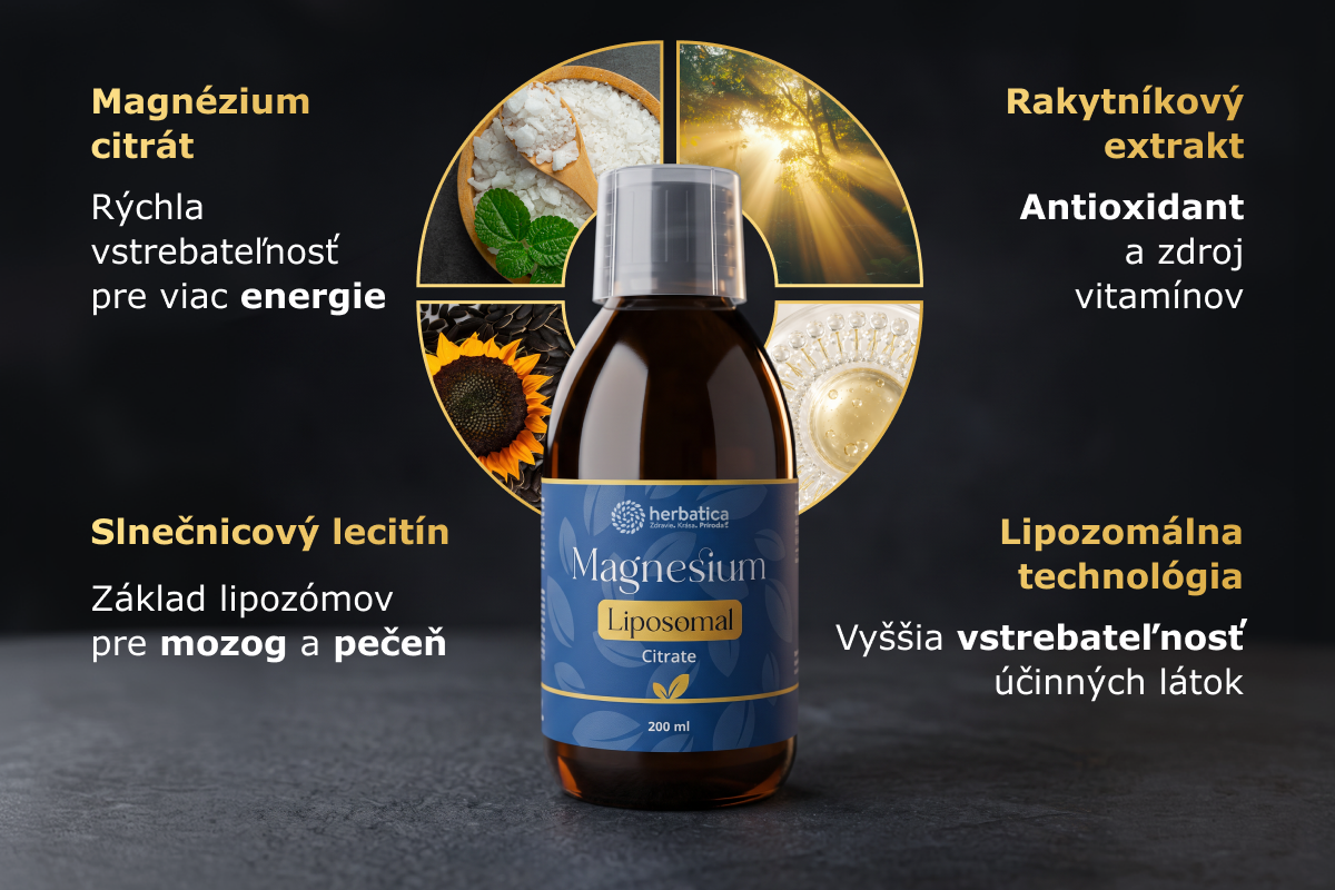 Lipozomálne Magnézium Citrát - 200 ml - Herbatica